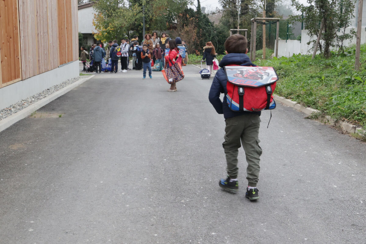 Rentrée des classes de l'école vert bois à Chambéry