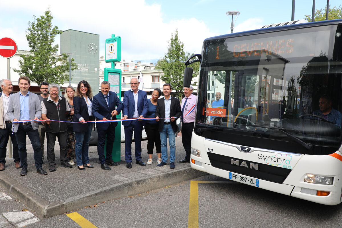 Inauguration de nouveaux arrêts sur la ligne 1 Synchro Bus au Biollay